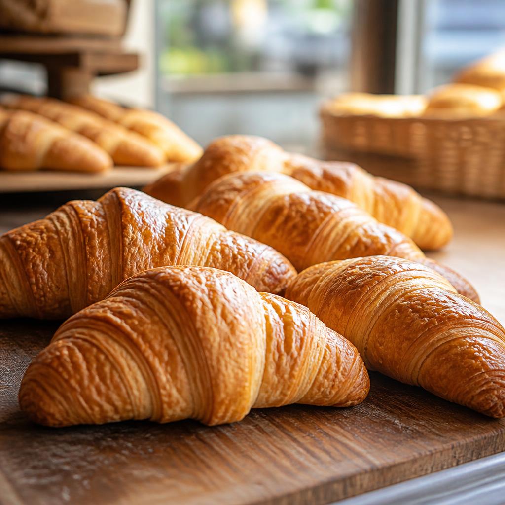 La photo de croissants utilisée comme point de départ